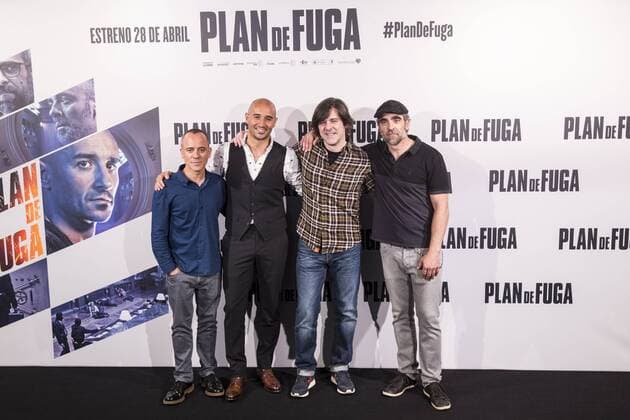 Bilder des Tages Javier Gutierrez, Alain Hernandez, Inaki Dorronsoro and Luis Tosar attends the photocall of the film Plan de Fuga in Madrid, Spain. April 25, 2017.  (20170425018)