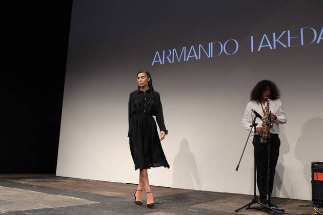 A model presents the creations of Mexican-Japanese designer Armando Takeda during the third day of the Mexico Mercedes Benz Fashion Week in Mexico City, Mexico, 25 April 2017. MERCEDES BENZ FASHION WEEK IN MEXICO !ACHTUNG: NUR REDAKTIONELLE NUTZUNG!  Copyright: xAlexxCruzx CMX003 20170425-636287576673833231