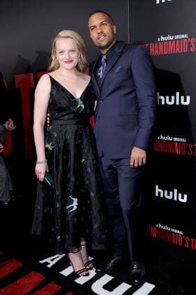 April 25, 2017 - Hollywood, CA, United States - 25 April 2017 - Hollywood, California - Elizabeth Moss, O-T Fagbenle. Los Angeles premiere of Hulu s The Handmaid s Tale held at ArcLight Hollywood in Hollywood. Photo Credit: AdMedia Hollywood United States - ZUMAa123 20170425_zaa_a123_059 Copyright: xBirdiexThompsonx
