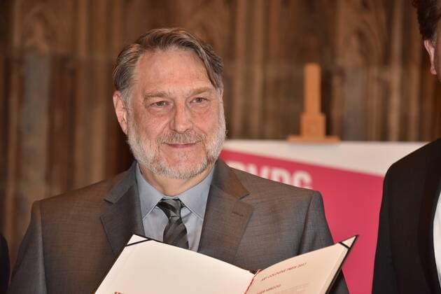 Dr. Günter Herzog, Leiter des Zentralarchiv des internationalen Kunsthandels ZADIK e.V. am 26.04.2017 in Köln bei der Verleihung des ART Cologne Preis 2017 vom Bundesverband Deutscher Galerien und Kunsthändler e.V. und der Kölnmesse an Dr. Günter Herzog, Leiter des Zentralarchiv des internationalen Kunsthandels ZADIK e.V. im Hansasaal des historischen Rathaus Köln.