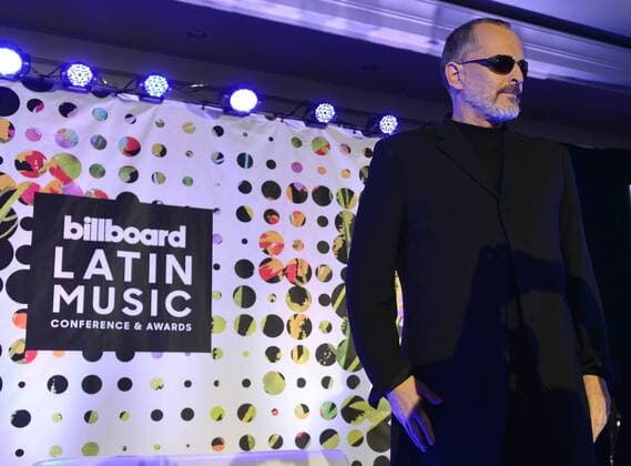 Spanish singer Miguel Bose takes part at the event SUPERSTAR Q&A, as part of the Billboard Latin Muisc Awards Conference, at the Ritz Carlton Hotel in Miami, Florida, United States, 26 April 2017. Bose, who reached 40 years of career this year said that there is going to be Bose for a long time and Miguel for more and that he still has a lot to accomplish in music. MIGUEL BOSE: THERE ITS GOING TO BE BOSE FOR A LONG TIME AND MIGUEL FOR MORE !ACHTUNG: NUR REDAKTIONELLE NUTZUNG!  Copyright: xGiorgioxVierax MIA001 20170426-636288328246177328