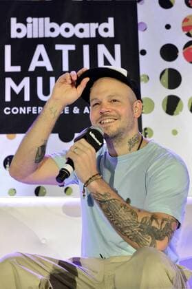 Puerto Rican singer Rene Perez, known as Residente , takes part at the forum ICONIC SINGER-SONGWRITER, as part of the Billboard Latin Muisc Awards Conference, at the Ritz Carlton Hotel in Miami, Florida, United States, 26 April 2017. Residente, former singer of Calle 13, critiziced some of his colleagues who make music with the only aim to make money and compared them to fast food producers. RESIDENTE COMPARED COMMERCIAL MUSIC TO FAST FOOD !ACHTUNG: NUR REDAKTIONELLE NUTZUNG!  Copyright: xGiorgioxVierax MIA001 20170426-636288394087853706
