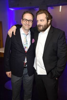 Kurt Krömer, Gronkh (Erik Range) bei der Verleihung des Deutschen Computerspielpreises 2017 im WECC - Westhafen Event & Convention Center in Berlin am 26.04.2017