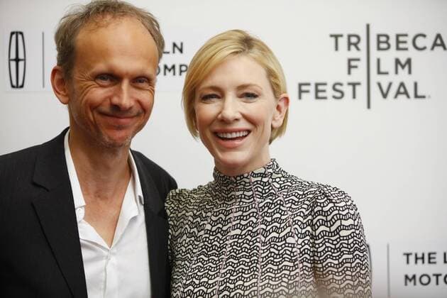 Cate Blanchett and Julian Rosefeldt attend the Tribeca Film Festival screening of Manifesto on April 26th, 2017 in New York City. Tribeca Film Festival, Manifesto screening arrivals.  Copyright: xAlexxMateox