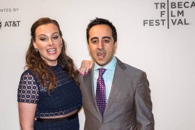 Cast member Amir Talai and his wife Nina Manni arrive to attend the World Premiere of The Circle at the 2017 Tribeca Film Festival in New York on April 26, 2017. Photo by Enrique Shore Cordon Press  EnriquexShore Amir Talai and his wife Nina Manni arrive to attend the World Pr