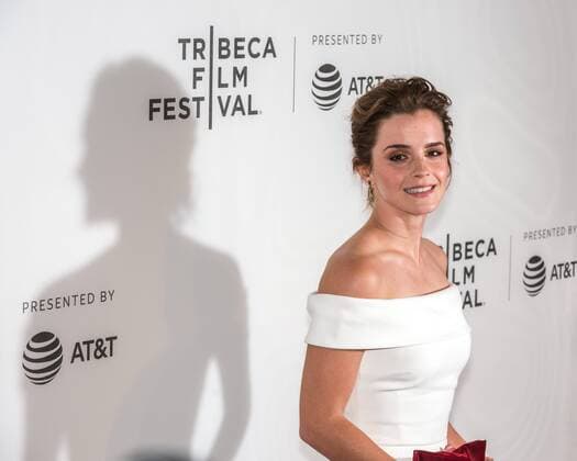 Emma Watson arrives to attend the World Premiere of The Circle at the 2017 Tribeca Film Festival in New York on April 26, 2017. Photo by Enrique Shore Cordon Press  EnriquexShore Emma Watson arrives to World Premiere of The Circle in New York