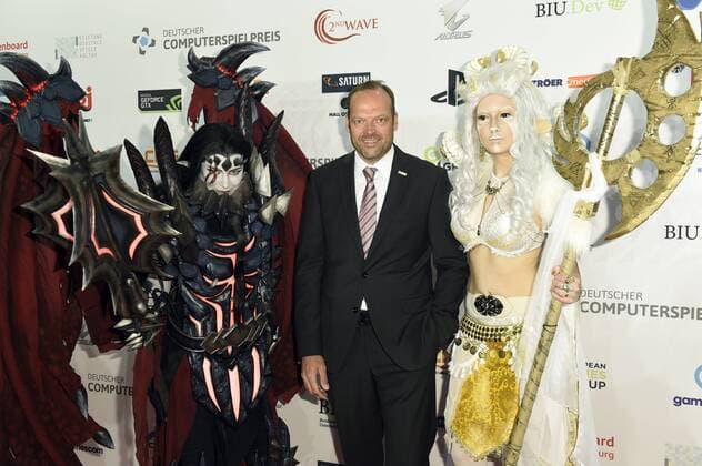 Tobias Haar bei der Verleihung des Deutschen Computerspielpreises 2017 im WECC Westhafen Event & Convention Center. Berlin, 26.04.2017 Foto:xF.xKernx xFuturexImage