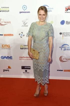 Nova Meierhenrich bei der Verleihung des Deutschen Computerspielpreises 2017 im WECC Westhafen Event & Convention Center. Berlin, 26.04.2017 Foto:xF.xKernx xFuturexImage