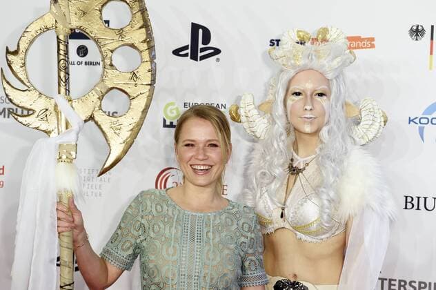 Nova Meierhenrich bei der Verleihung des Deutschen Computerspielpreises 2017 im WECC Westhafen Event & Convention Center. Berlin, 26.04.2017 Foto:xF.xKernx xFuturexImage