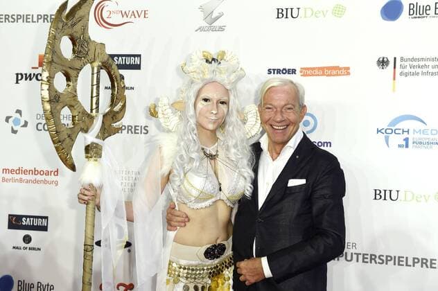 Jo Groebel bei der Verleihung des Deutschen Computerspielpreises 2017 im WECC Westhafen Event & Convention Center. Berlin, 26.04.2017 Foto:xF.xKernx xFuturexImage