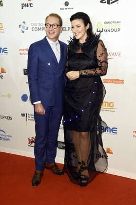 Alexander Dobrindt und Dorothee Bär bei der Verleihung des Deutschen Computerspielpreises 2017 im WECC Westhafen Event & Convention Center. Berlin, 26.04.2017 Foto:xF.xKernx xFuturexImage