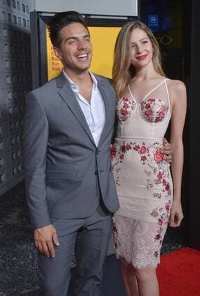 Cast member Vadhir Derbez and guest attend the premiere of the motion picture comedy How to Be a Latin Lover at the ArcLight Cinerama Dome in the Hollywood section of Los Angeles. Storyline: Finding himself dumped after 25 years of marriage, a man who made a career of seducing rich older women must move in with his estranged sister, where he begins to learn the value of family.  LAP20170426834 JIMxRUYMEN