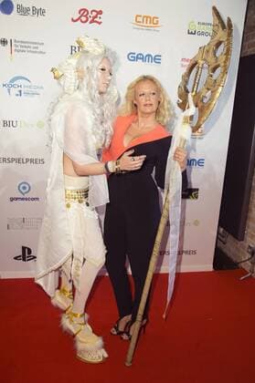 Barbara Schöneberger bei der Verleihung des Deutschen Computerspielpreises 2017 im WECC Westhafen Event & Convention Center. Berlin, 26.04.2017 Foto:xF.xKernx xFuturexImage