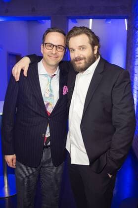 Kurt Krömer und Gronkh Erik Range bei der Verleihung des Deutschen Computerspielpreises 2017 im WECC Westhafen Event & Convention Center. Berlin, 26.04.2017 Foto:xF.xKernx xFuturexImage