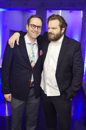 Kurt Krömer und Gronkh Erik Range bei der Verleihung des Deutschen Computerspielpreises 2017 im WECC Westhafen Event & Convention Center. Berlin, 26.04.2017 Foto:xF.xKernx xFuturexImage