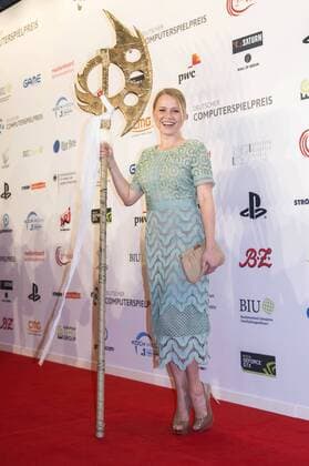 Nova Meierhenrich bei der Verleihung des Deutschen Computerspielpreises 2017 im WECC Westhafen Event & Convention Center. Berlin, 26.04.2017 Foto:xK.xWernerx xFuturexImage