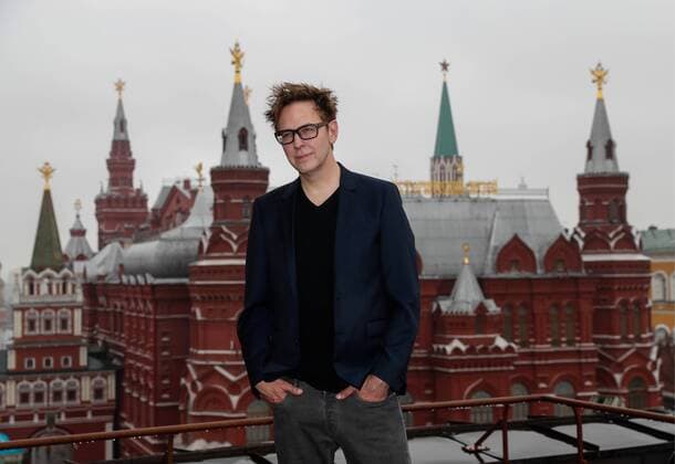 MOSCOW, RUSSIA - APRIL 27, 2017: American film director James Gunn poses during a photocall on the rooftop of Moscow s Four Seasons Hotel to promote his Guardians of the Galaxy Vol. 2 movie. Artyom Geodakyan TASS  TS049C83