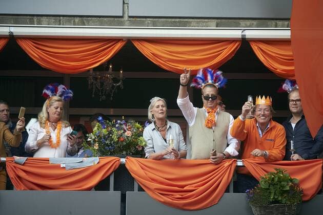 The royal family of the Netherlands celebrates Kingsday this year in Tilburg. The family arrived by train at the station of Tilburg and followed a route through the city where inhabitants presented their city. King Willem-Alexander celebrates his 50th birthday this year. HH POOL Phil Nijhuis  65576120
