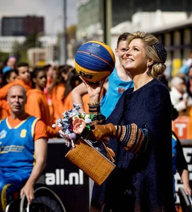 King Willem-Alexander, queen Maxima and princesses Amalia, Ariane and Alexia during Kingsday 2017 in Tilburg. HH POOL Robin van Lonkhuijsen  65575359