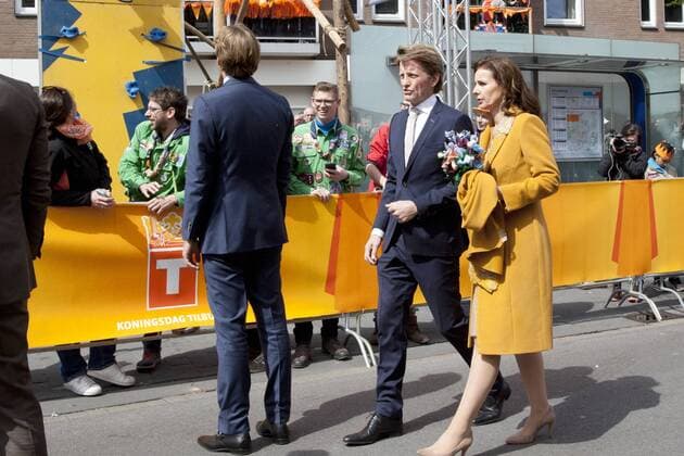 The royal family of the Netherlands celebrates Kingsday this year in Tilburg. The family arrived by train at the station of Tilburg and followed a route through the city where inhabitants presented their city. King Willem-Alexander celebrates his 50th birthday this year.  65576499