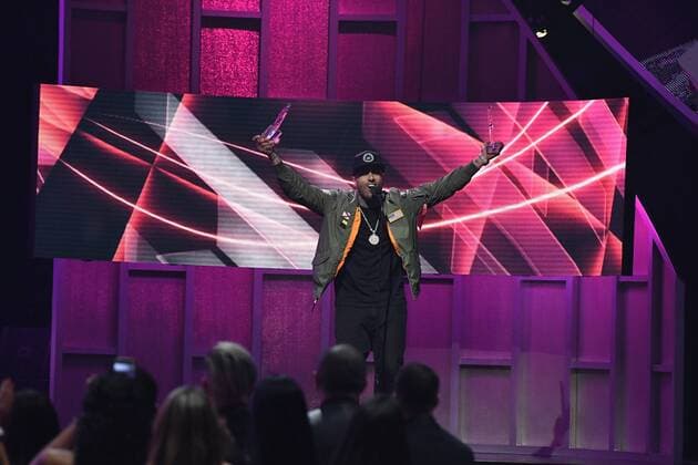Latin artist Nicky Jam accepting award during the 2017 Billboard Latin Music Awards and Show at the Bank United Center, University of Miami, Miami, Florida on April 27, 2017.  MIA20170427202 GARYxIxROTHSTEIN