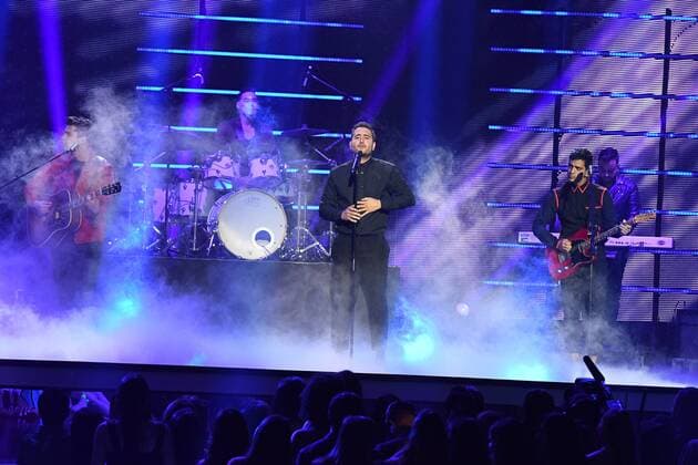 Latin artist Reik performs during the 2017 Billboard Latin Music Awards and Show at the Bank United Center, University of Miami, Miami, Florida on April 27, 2017.  MIA20170427207 GARYxIxROTHSTEIN