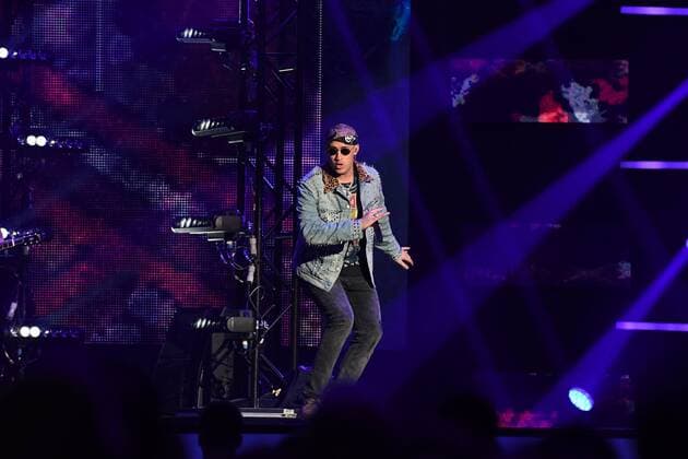 Latin artist Bad Bunny performs during the 2017 Billboard Latin Music Awards and Show at the Bank United Center, University of Miami, Miami, Florida on April 27, 2017.  MIA20170427219 GARYxIxROTHSTEIN