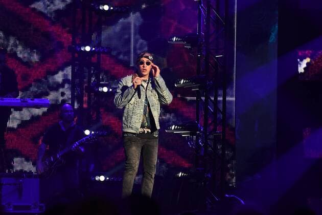 Latin artist Bad Bunny performs during the 2017 Billboard Latin Music Awards and Show at the Bank United Center, University of Miami, Miami, Florida on April 27, 2017.  MIA20170427220 GARYxIxROTHSTEIN