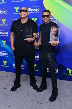 Members of the Cuban duet Gente de Zona after the Billboard Latin Music Awards at the Warsco Center of Miami University in Coral Gables, Florida, United States, 27 April 2017. BILLBOARD LATIN MUSIC AWARDS !ACHTUNG: NUR REDAKTIONELLE NUTZUNG!  Copyright: xGiorgioxVierax BIL001 20170428-636289555305622959