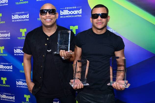 Members of the Cuban duet Gente de Zona after the Billboard Latin Music Awards at the Warsco Center of Miami University in Coral Gables, Florida, United States, 27 April 2017. BILLBOARD LATIN MUSIC AWARDS !ACHTUNG: NUR REDAKTIONELLE NUTZUNG!  Copyright: xGiorgioxVierax BIL001 20170428-636289555939286835
