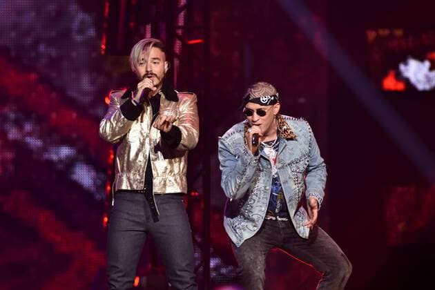 Colombian singer J Balvin (L) and Sky perform during the Billboard Latin Music Awards at the Warsco Center of Miami University in Coral Gables, Florida, United States, 27 April 2017. BILLBOARD LATIN MUSIC AWARDS !ACHTUNG: NUR REDAKTIONELLE NUTZUNG!  Copyright: xGastonxDexCardenasx BIL030 20170428-636289582211412171