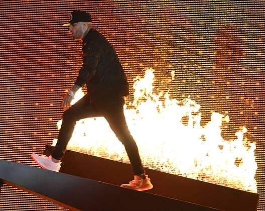 Latin artist Nicky Jam performs during the 2017 Billboard Latin Music Awards and Show at the Bank United Center, University of Miami, Miami, Florida on April 27, 2017.  MIA201704272674 GARYxIxROTHSTEIN