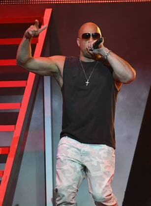 Latin artist Vin Diesel performs during the 2017 Billboard Latin Music Awards and Show at the Bank United Center, University of Miami, Miami, Florida on April 27, 2017.  MIA201704272676 GARYxIxROTHSTEIN