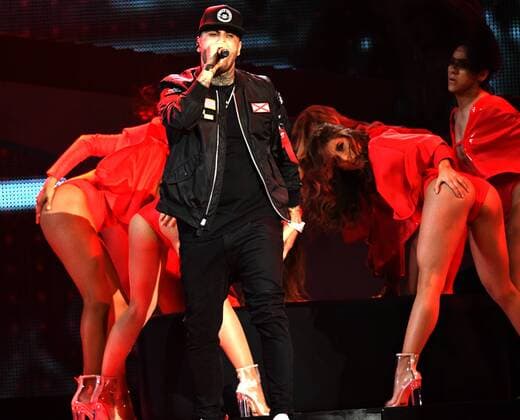 Latin artist Nicky Jam performs during the 2017 Billboard Latin Music Awards and Show at the Bank United Center, University of Miami, Miami, Florida on April 27, 2017.  MIA201704272671 GARYxIxROTHSTEIN