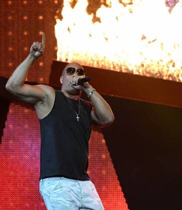 Latin artist Vin Diesel performs during the 2017 Billboard Latin Music Awards and Show at the Bank United Center, University of Miami, Miami, Florida on April 27, 2017.  MIA201704272677 GARYxIxROTHSTEIN