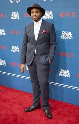 April 27, 2017 - Los Angeles, California, U.S - Justin Simien at the premiere of Netflix s Dear White People held at Downtown Independent on Thursday April 27, 2017 in Los Angeles, California. Los Angeles U.S. - ZUMAp124 20170427_zaa_p124_026 Copyright: xArianaxRuizx