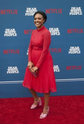 April 27, 2017 - Los Angeles, California, U.S - Courtney Sauls at the premiere of Netflix s Dear White People held at Downtown Independent on Thursday April 27, 2017 in Los Angeles, California. Los Angeles U.S. - ZUMAp124 20170427_zaa_p124_058 Copyright: xArianaxRuizx