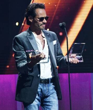 Latin artist Marc Anthony accepts an award during the 2017 Billboard Latin Music Awards and Show at the Bank United Center, University of Miami, Miami, Florida on April 27, 2017.  MIA20170427300 GARYxIxROTHSTEIN