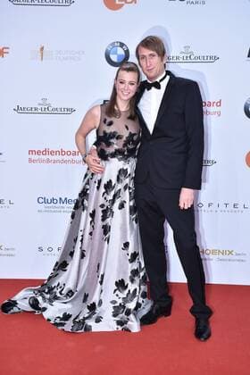 Nina Eichinger und ihr Freund Friedrich Meinikat bei der Verleihung Deutscher Filmpreis 2017 am 28.04.2017 in Berlin Deutscher Filmpreis 2017 in Berlin - Ankunft Roter Teppich 