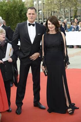 Iris Berben mit Freund Heiko Kiesow Roter Teppich Deutscher Filmpreis 2017 in der Messe Berlin am 28.04.2017