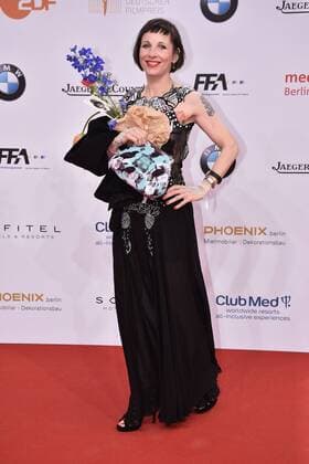 Meret Becker bei der Verleihung Deutscher Filmpreis 2017 am 28.04.2017 in Berlin Deutscher Filmpreis 2017 in Berlin - Ankunft Roter Teppich 