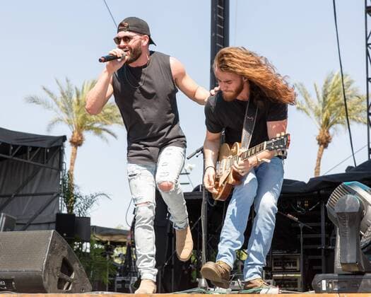 April 28, 2017 - Indio, California, U.S - Country musician DYLAN SCOTT during Stagecoach Music Festival in Indio, California Indio U.S. - ZUMAs135 20170428_zap_s135_082 Copyright: xDanielxDeSloverx