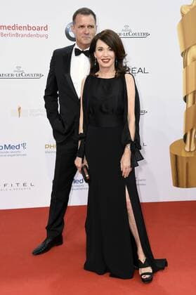 Heiko Kiesow mit Lebensgefährtin Iris Berben bei der Verleihung des Deutschen Filmpreises 2017 in der Messe Berlin. Berlin, 28.04.2017 Foto:xF.xKernx xFuturexImage