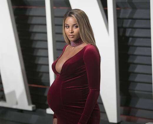 April 29, 2017 - Beverly Hills, CALIFORNIA, UNITED STATES OF AMERICA - Ciara and Russell Wilson welcome baby girl on Friday April 28, 2017. FILE PHOTO: Russell Wilson and Ciara on the red carpet at the 2017 Vanity Fair Oscar Party held at the Wallis Annenberg Center in Beverly Hills, California, Sunday February 26, 2017. JAVIER ROJAS PI Beverly Hills UNITED STATES OF AMERICA - ZUMAp124 20170429_zaa_p124_001 Copyright: xJavierxRojas Pix