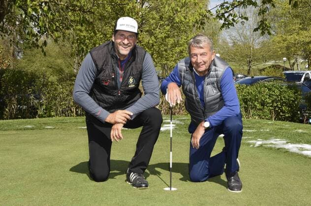 Lars Riedel und Wolfgang Niersbach beim Hippopdrom Charity Golfturnier by Adi Hengstberger im Golfclub Schloss Egmating. Egmating, 29.04.2017 Foto:xP.xSchönbergerx xFuturexImage