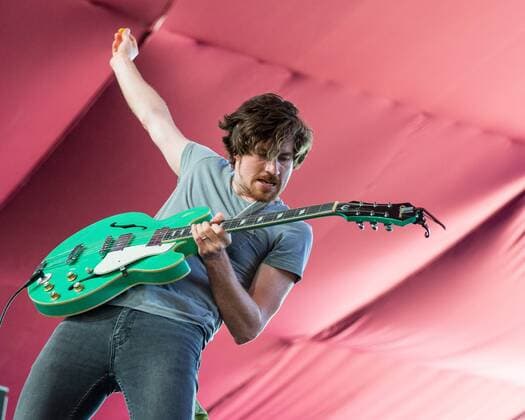 April 29, 2017 - Indio, California, U.S - KEVIN MCKEOWN of Black Pistol Fire during Stagecoach Music Festival in Indio, California Indio U.S. - ZUMAs135 20170429_zap_s135_006 Copyright: xDanielxDeSloverx