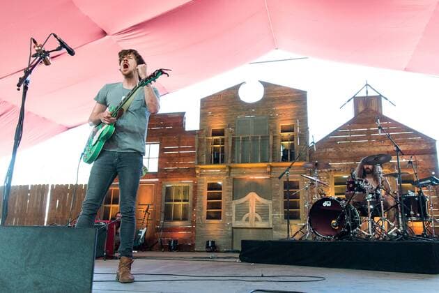 April 29, 2017 - Indio, California, U.S - KEVIN MCKEOWN and ERIC OWEN of Black Pistol Fire during Stagecoach Music Festival in Indio, California Indio U.S. - ZUMAs135 20170429_zap_s135_018 Copyright: xDanielxDeSloverx