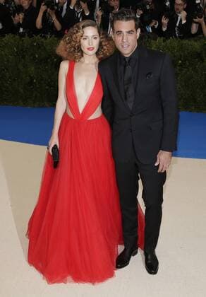 Bobby Cannavale and Rose Byrne arrive on the red carpet at the Costume Institute Benefit at The Metropolitan Museum of Art celebrating the opening of Rei Kawakubo Comme des Garcons: Art of the In-Between in New York City on May 1, 2017.  NYP20170501123 JOHNxANGELILLO