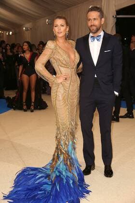 May 1, 2017 - New York, New York, U.S. - BLAKE LIVELY, RYAN REYNOLDS attend the Metropolitan Museum Costume Institute Benefit celebrating the exhibition of Rei Kawakubo Comme des Garcons-Art of the In Between.Met Museum,NYC.May 1, 2017.Photos by , Photos Inc. New York U.S. - ZUMAms4_ 20170501_zaf_ms4_079 Copyright: xSoniaxMoskowitzx
