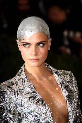 May 1, 2017 - New York, New York, U.S. - CARA DELEVINGNE attends the Metropolitan Museum Costume Institute Benefit celebrating the exhibition of Rei Kawakubo Comme des Garcons-Art of the In Between.Met Museum,NYC.May 1, 2017.Photos by , Photos Inc. New York U.S. - ZUMAms4_ 20170501_zaf_ms4_091 Copyright: xSoniaxMoskowitzx